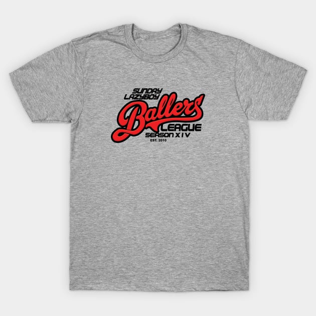 2023 Season 14 SLBBL Logo T-Shirt by SundayLazyboyballers